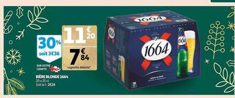 Auchan Bière blonde 1664 offre