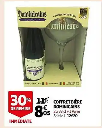 Auchan Coffret bière dominicains offre