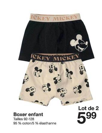 Zeeman Boxer enfant offre