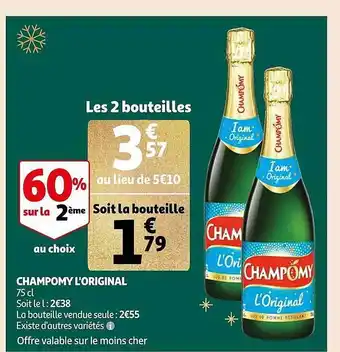 Auchan Champomy l'original offre