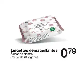 Zeeman Lingettes démaquillantes offre