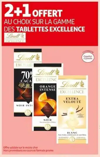 La gamme des tablettes excellence lindt excellence