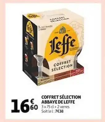 Auchan Coffret sélection abbaye de leffe offre