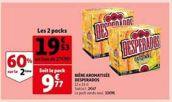 Auchan Bière aromatisée desperados offre