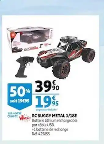 Auchan Rc buggy métal 1-18e offre