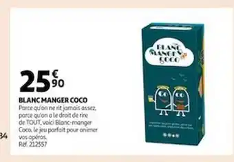Auchan Blanc manger coco offre