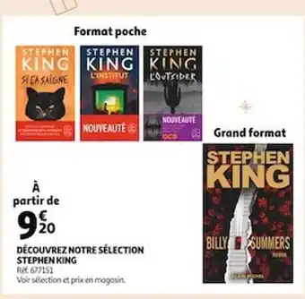 Auchan Découvrez notre sélection stephen king offre