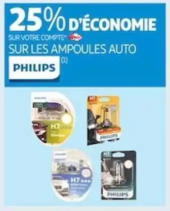 Auchan Ampoules auto philips offre