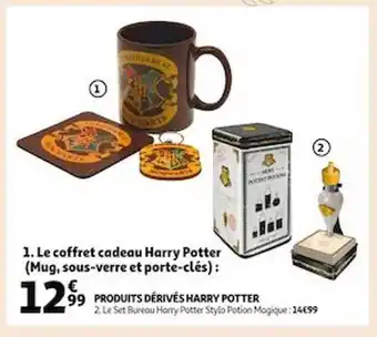 Auchan Le coffret cadeau harry potter (mug, sous-verre et porte-clés) offre