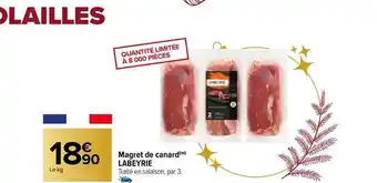 Carrefour Market Magret de canard labeyrie offre