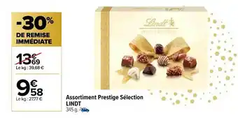 Carrefour Market Assortiment prestige sélection lindt offre