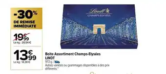 Carrefour Market Boîte assortiment champs-élysées lindt offre