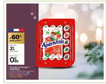 Carrefour Market Bouchées de fromage apérivrais offre