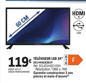 E.Leclerc Téléviseur led 24 offre