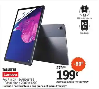 E.Leclerc Tablette 11 offre