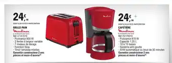 E.Leclerc Grille-pain moulinex, cafetière moulinex offre