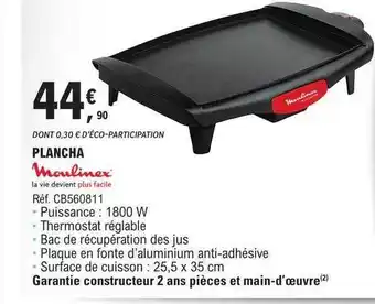 Plancha moulinex