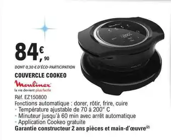 E.Leclerc Couvercle cookeo moulinex offre