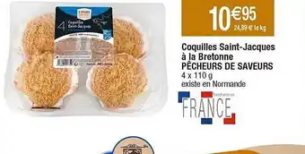 Cora x Carrefour Coquilles saint-jacques à la bretonne pêcheurs de saveurs offre