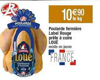 Cora x Carrefour Poularde fermière label rouge prête à cuire loué offre
