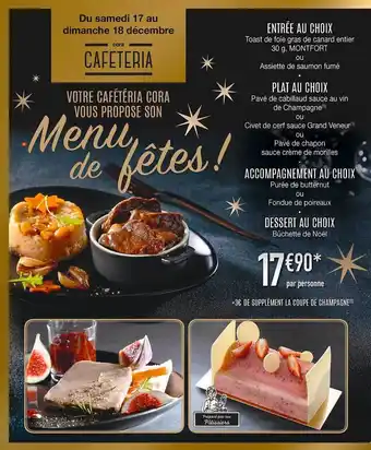 Cora x Carrefour Menu de fêtes! offre