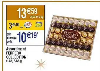 Cora x Carrefour Assortiment ferrero collection offre