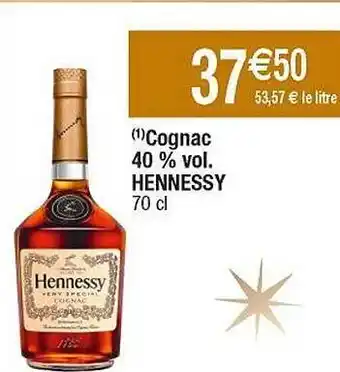 Cora x Carrefour Cognac 40% vol. hennessy offre