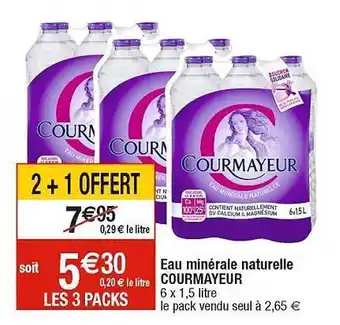 Cora x Carrefour Eau minérale naturelle courmayeur offre