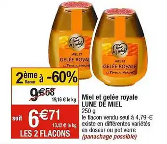 Cora x Carrefour Miel et gelée royale lune de miel offre