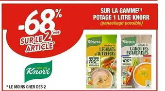 Cora x Carrefour La gamme potage 1 litre knorr offre