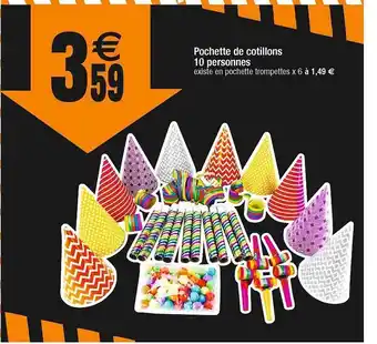 Pochette de cotillons 10 personnes