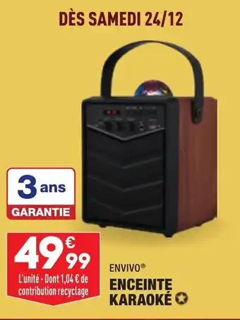 ALDI Enceinte karaoké offre