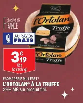 ALDI L'ortolan à la truffe offre