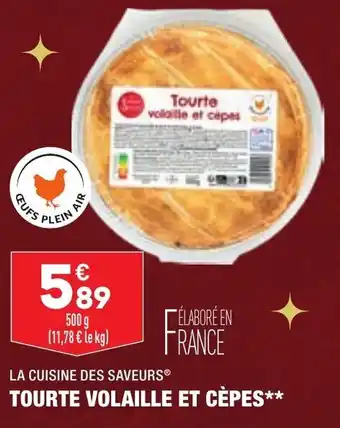 ALDI Tourte volaille et cèpes offre