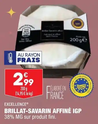 ALDI Brillat-savarin affiné igp offre