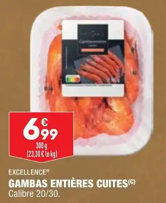 ALDI Gambas entières cuites offre