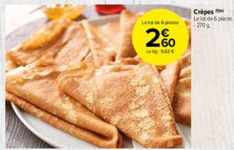 Carrefour Market Crêpes offre