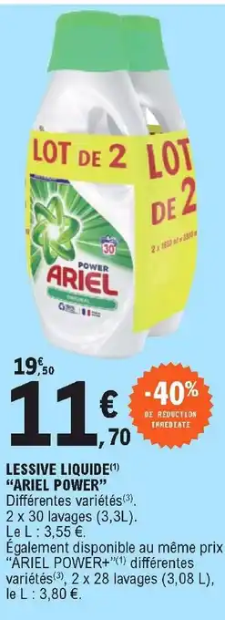 E.Leclerc Lessive liquide offre