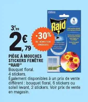 E.Leclerc Piège à mouches stickers fenêtre offre
