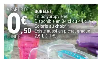 E.Leclerc Gobelet offre