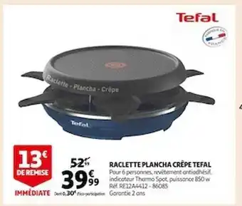 Raclette plancha crêpe tefal