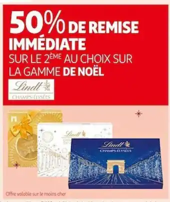 Auchan La gamme de noël lindt champs-élysées offre