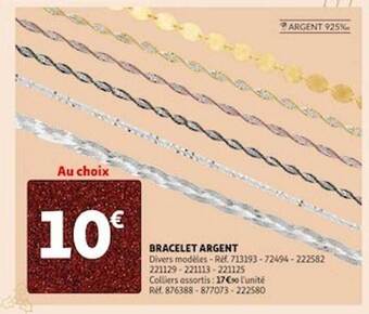 Auchan Bracelet argent offre