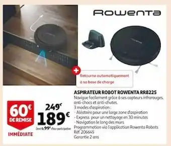 Auchan Aspirateur robot rowenta rr8225 offre