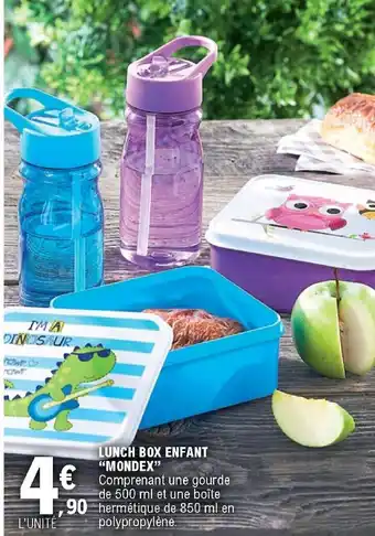 E.Leclerc Lunch Box Enfant Mondex offre