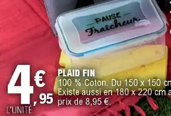 E.Leclerc Plaid Fin offre
