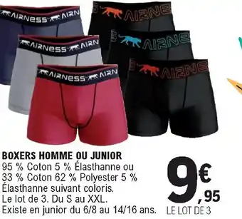 E.Leclerc Boxers Homme Ou Junior offre