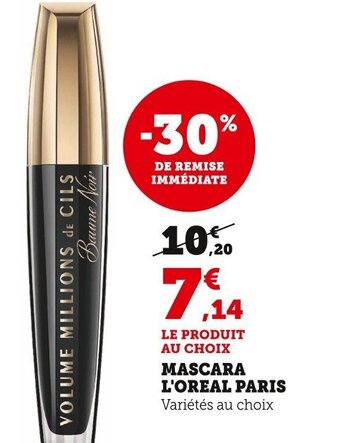 Super U Mascara L'Oreal paris offre