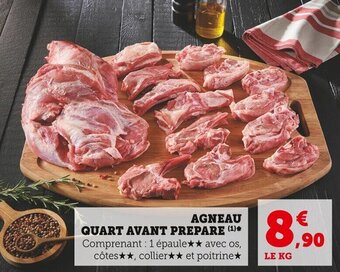 Super U Agneau Quart Avant Prepare offre