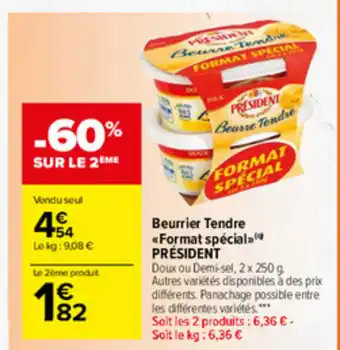 Carrefour Market Beurrier tendre offre